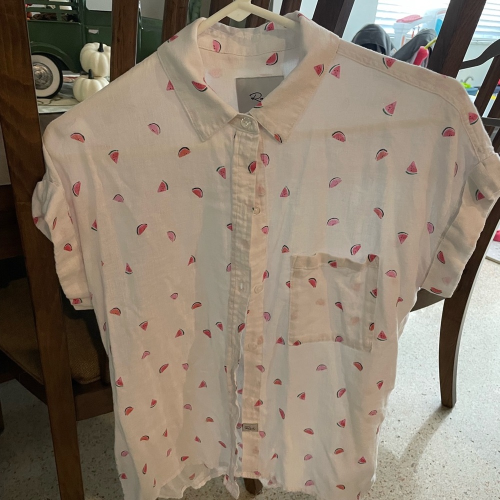 Rails Watermelon short sleeve button down